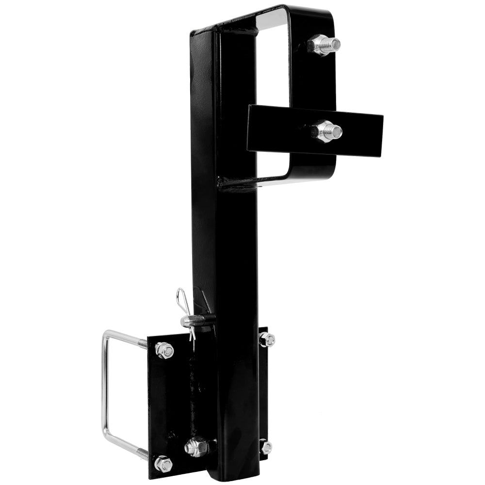Folding Spare Tire Carrier for RV – Heavy Duty Trailer Spare Tire Mount For 4" Square Bumpers, Securely Mounting 15" and 16" spare tires