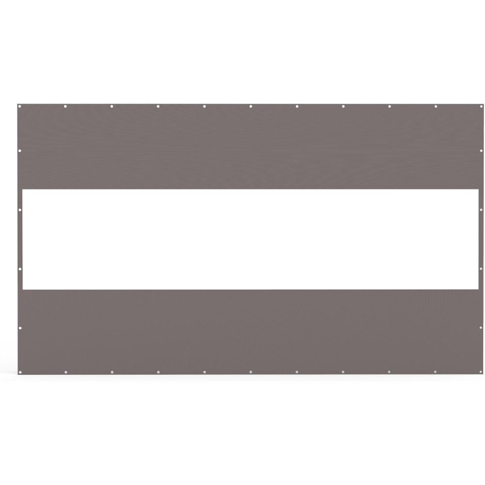 Heavy Duty Outdoor Clear Panel Curtain, 18 oz Waterproof PVC Polyester Curtain, Weather Resistant & Tearproof for Patios, Gazebos, Pergolas, Privacy Screen (10'H x 7'W, Gray)