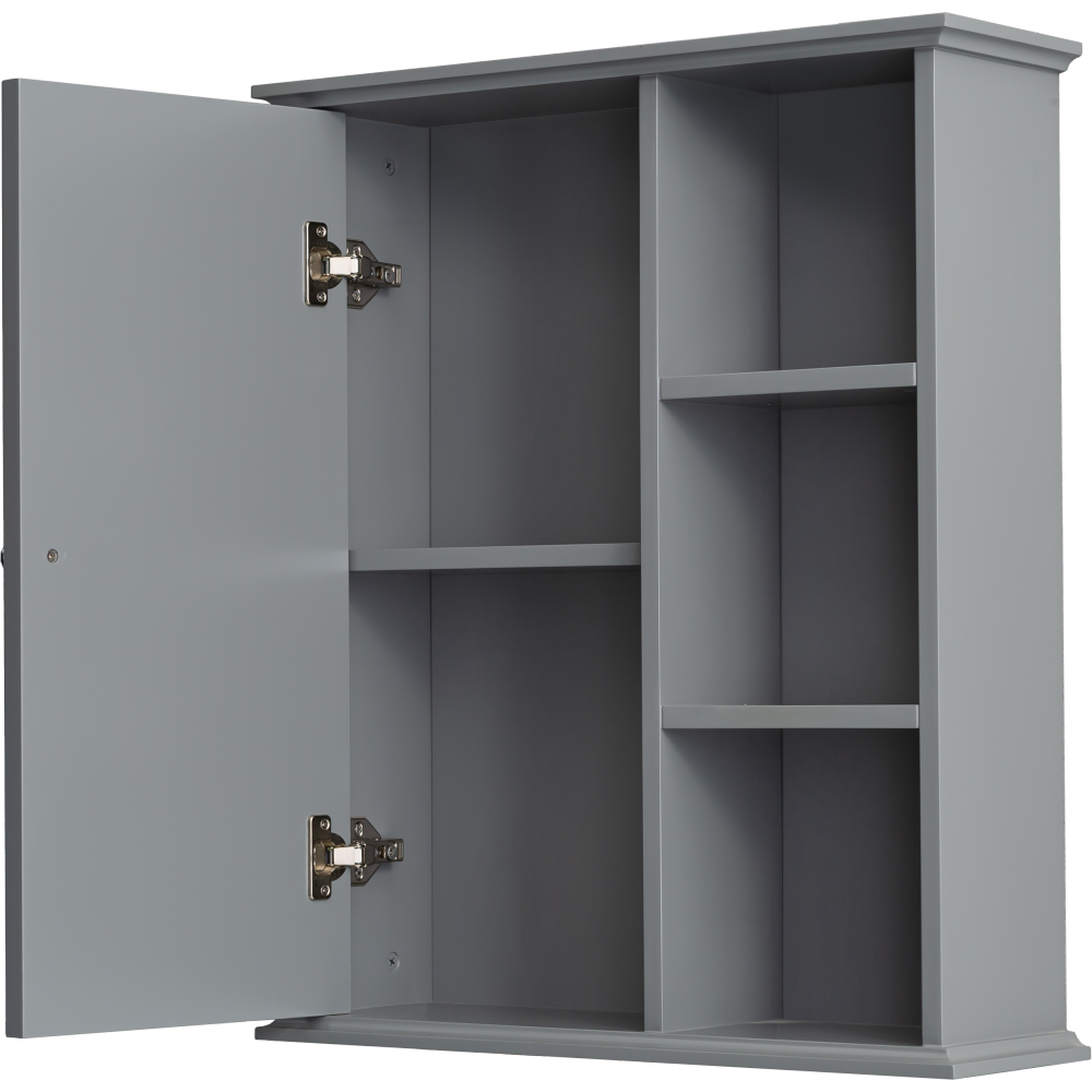23.6" Grey Bathroom Wall Cabinet