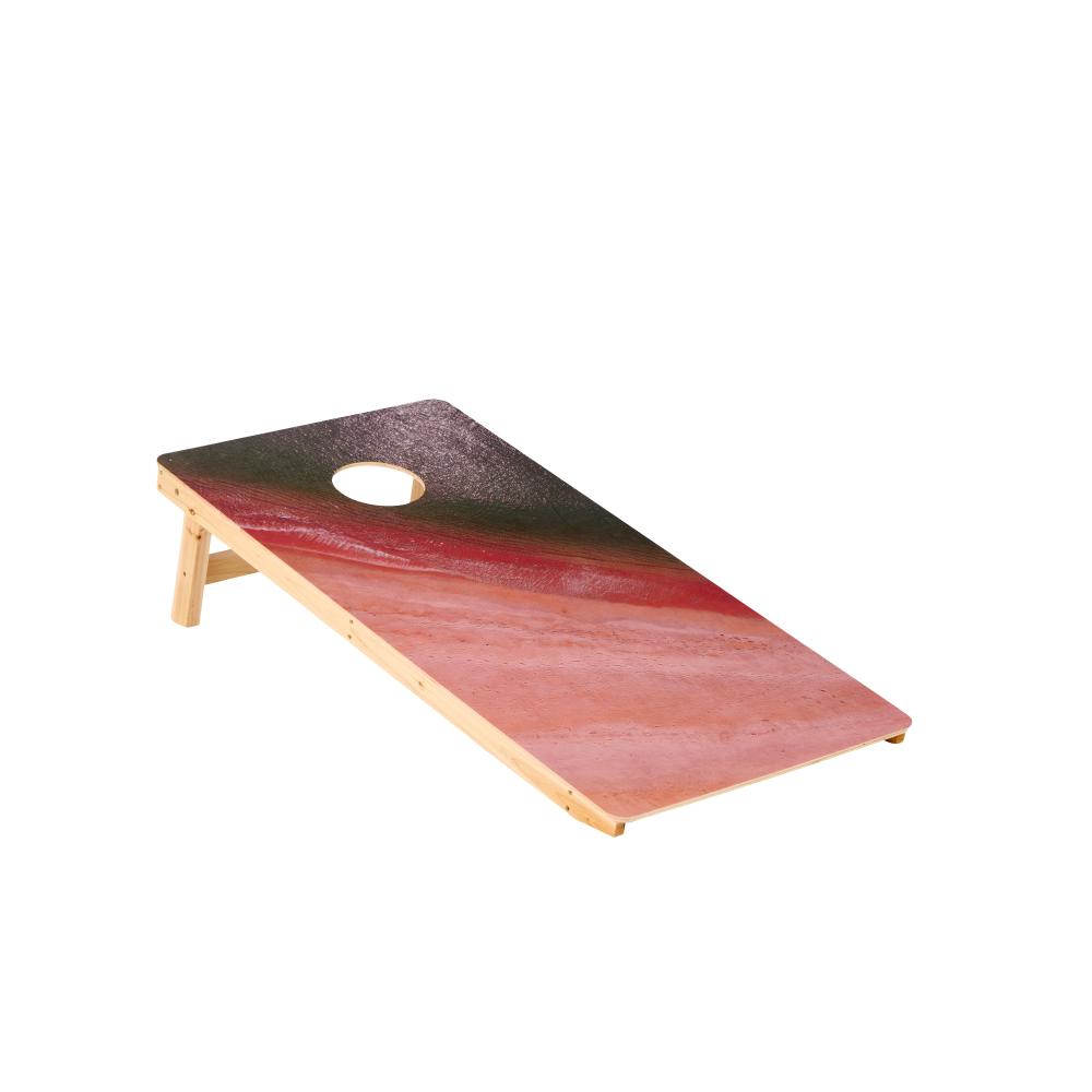 4x2 FT Large Size Cornhole Board Set of 2, Wooden Outdoor Game Board Set with 8 Bean Bags, Perfect for Lawn, Backyard, Beach, Park