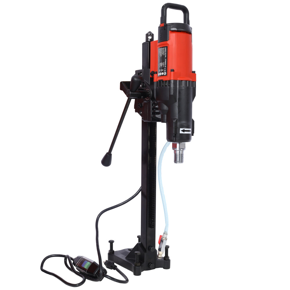 Diamond Core Drilling Machine, 9in Wet&Dry Concrete Core Drill Rig with Stand, 750RPM Speed,9in Drilling Diameter for Concrete Brick Block Stone, 3200W