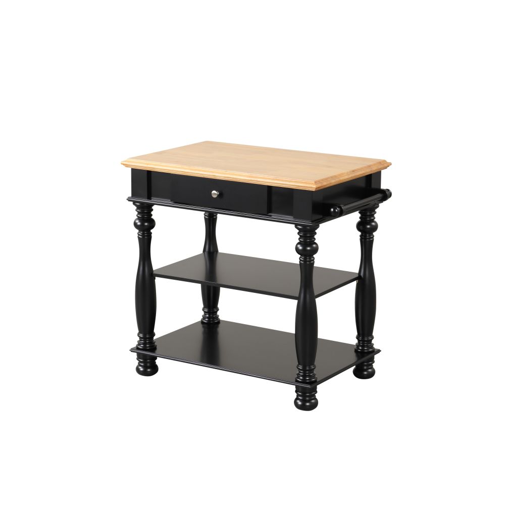 Black Kitchen Island