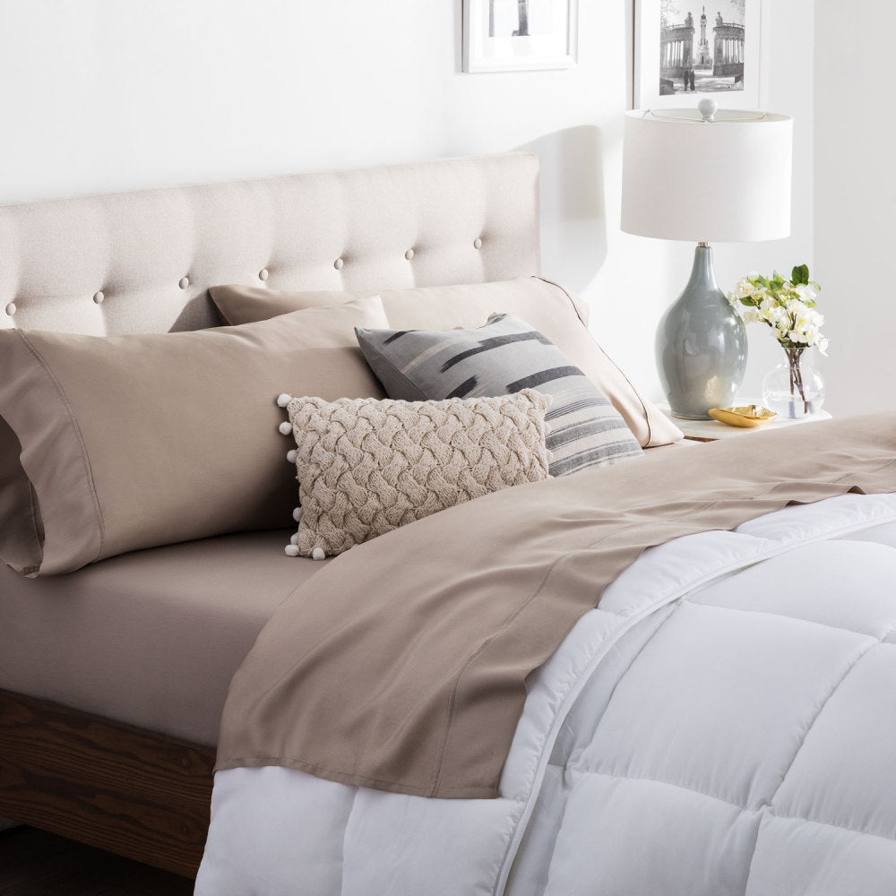Brookside Tencel Sheet Set, Split King, Sandstone