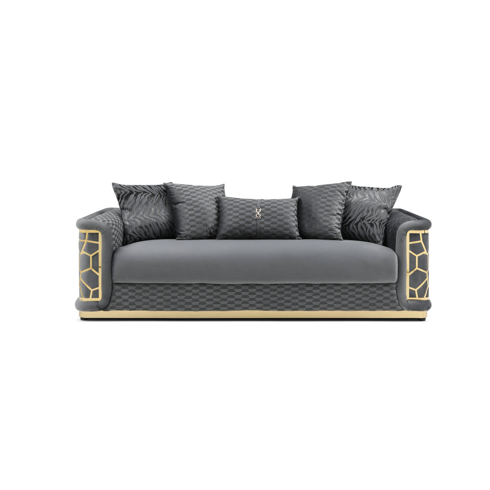 Talia G0990A-L Loveseat , DARK GRAY