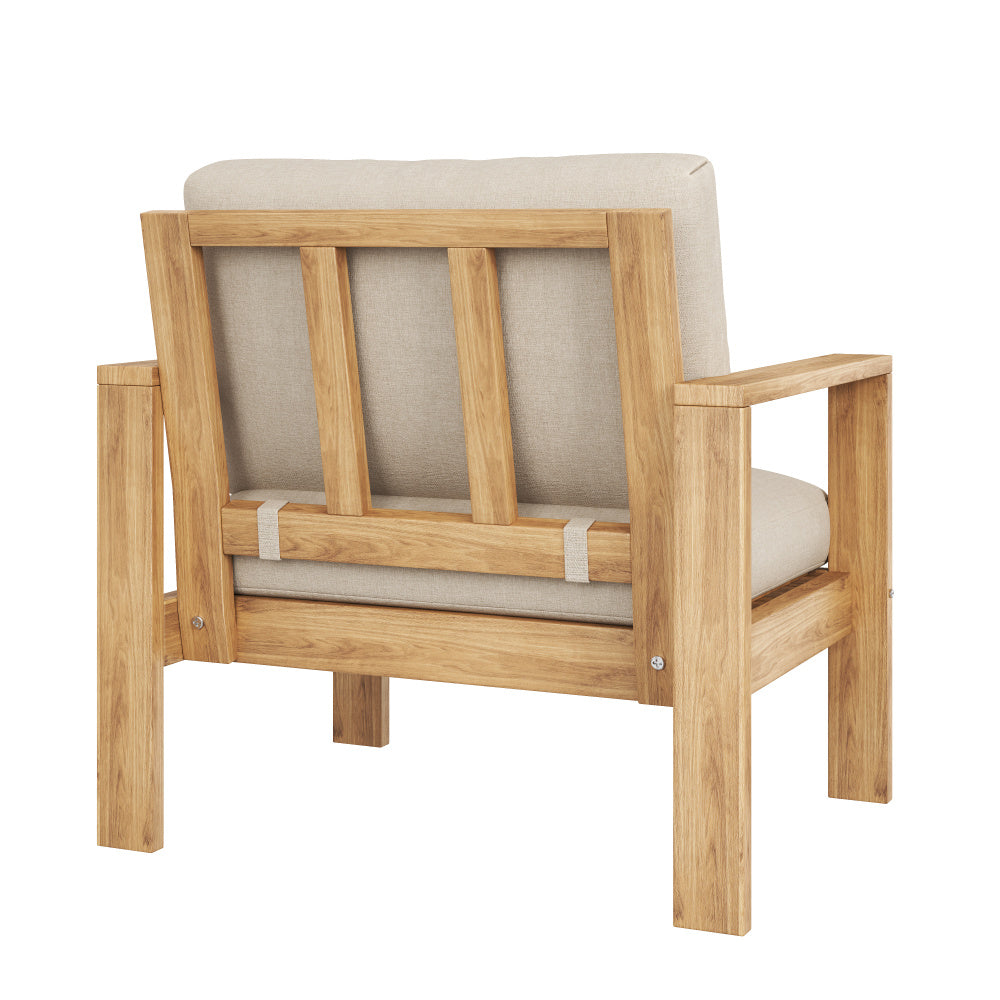 Outdoor Patio Chair with Cushions (Set of 2)