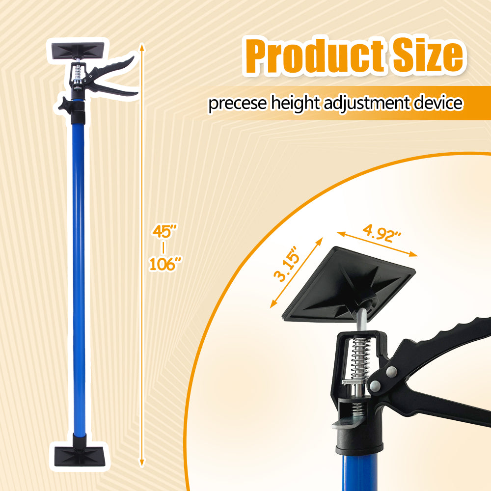 360° Rotating Adjustable Support Rod with 45° Tilt Stand, Height-Adjustable, Quick-Release Handle & Non-Slip TPR Pads