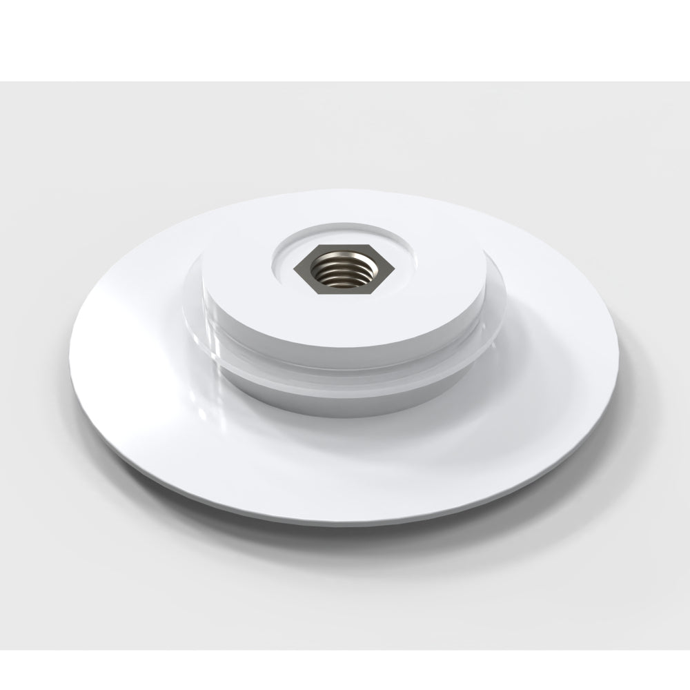 Matte white cover of brass pop-up drainer for stone resin freestanding bathtub