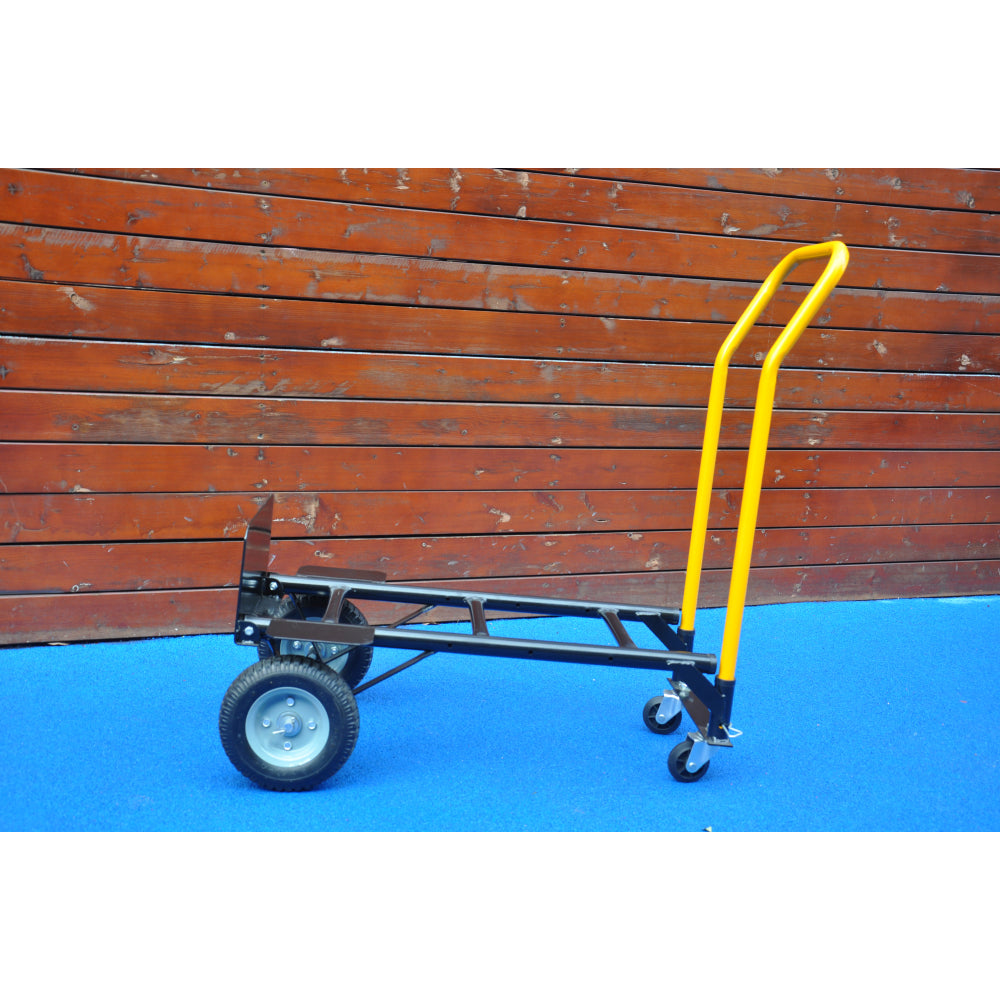 Hand Truck Dual Purpose 2 Wheel Dolly Cart and 4 Wheel Push Cart with Swivel Wheels 330 Lbs Capacity Heavy Duty Platform Cart for Moving/Warehouse/Garden/Grocery