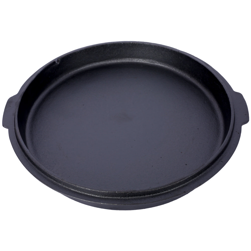 Pre-Seasoned Cast Iron Dutch Oven With Skillet Lid, Outdoor Camping Deep Pot for Camping Fireplace Cooking BBQ Baking Campfire, With Iron Pot Rack, 6 Quart