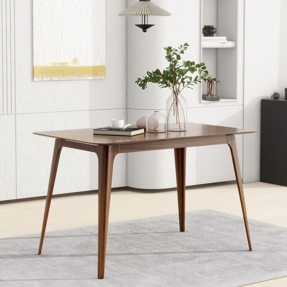 Dining Table Solid Wood Legs, Walnut (same sku: N759S888001T )