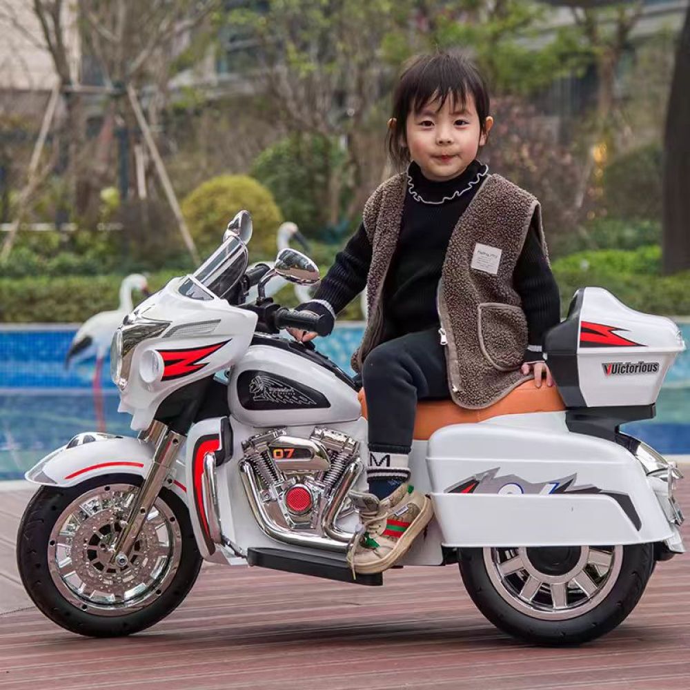 kids motorcycle,ride on motorcycle,Kids Electric motorcycle 12V  two seat  motorcycle for kids, Motorbike for Kids with Key start /3 wheels Headlight/Storage Box/ two motor/ two seat