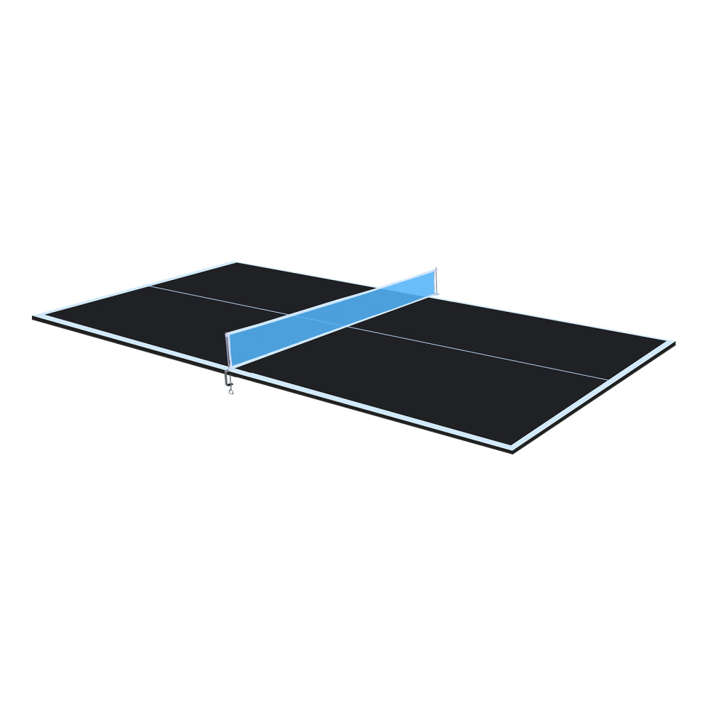 7*4ft Black Mid-Size Ping Pong Conversion Top Foldable & Portable Table Tennis Table Top for Indoor Games