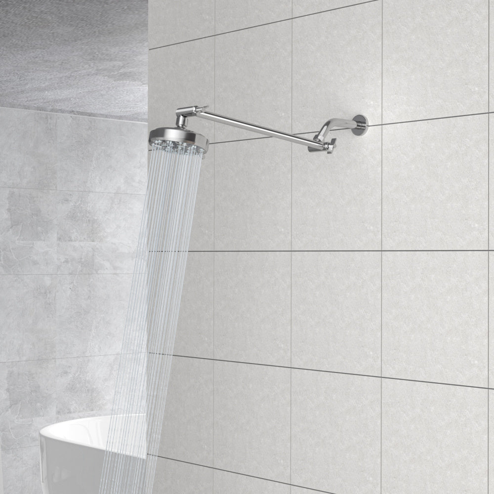 8" Ceiling Mounted Shower Arm with Flange, Brushed Nickel