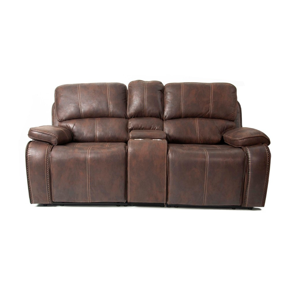 POWER LOVESEAT in Chocolate