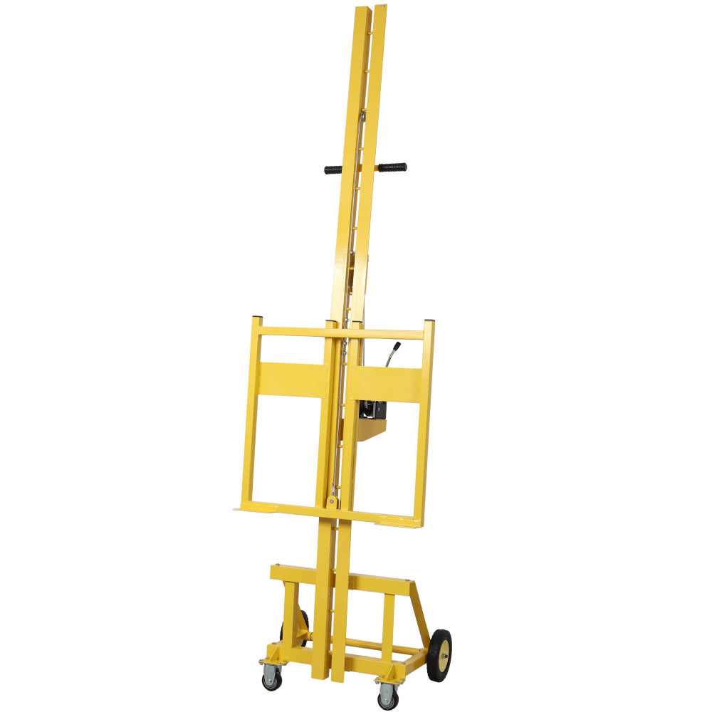 Drywall panel lift for walls, Load capacity 150LBS Heavy Duty Drywall Lifter, Use for drywall, OSB, plywood, insulation, cement board. Yellow Color