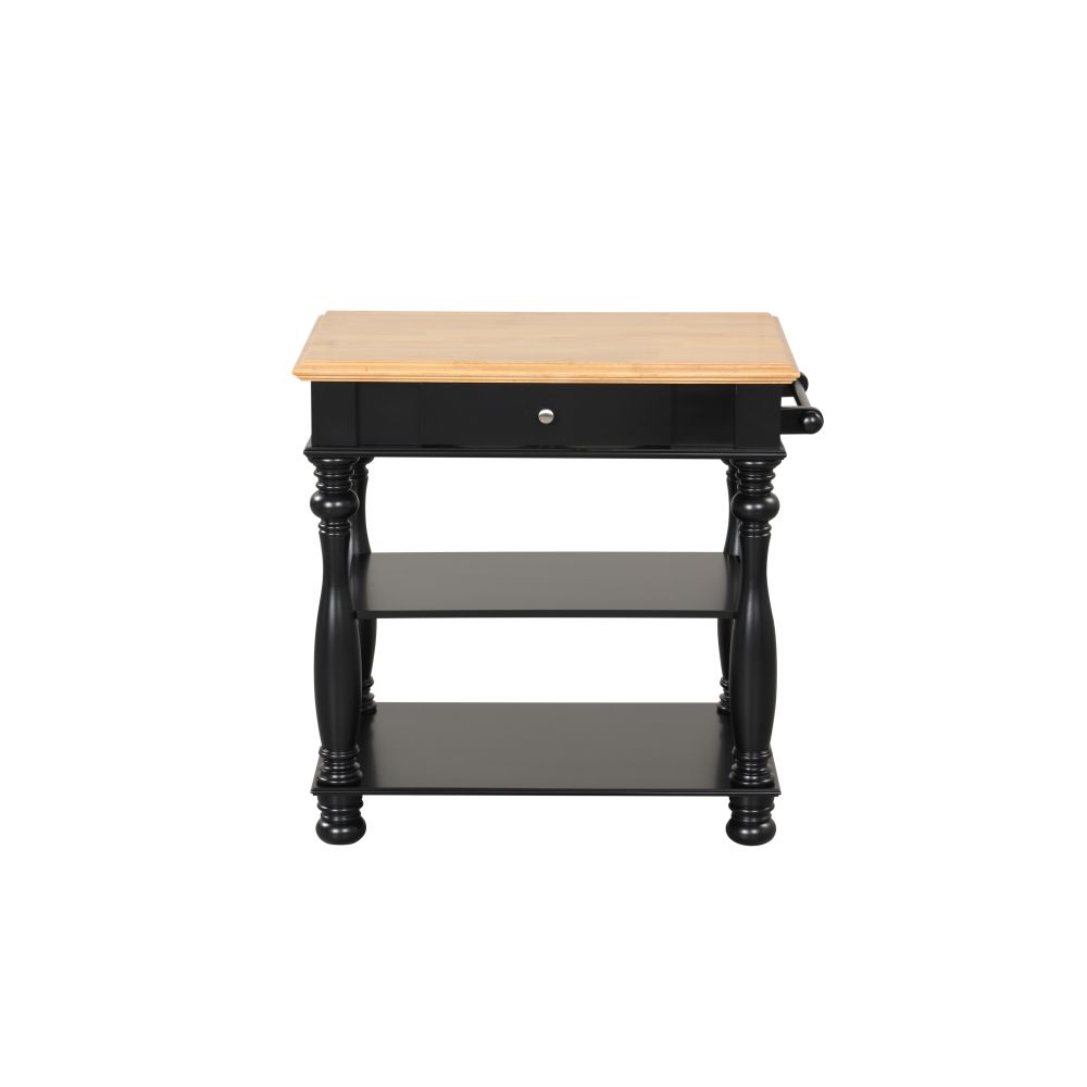 Black Kitchen Island