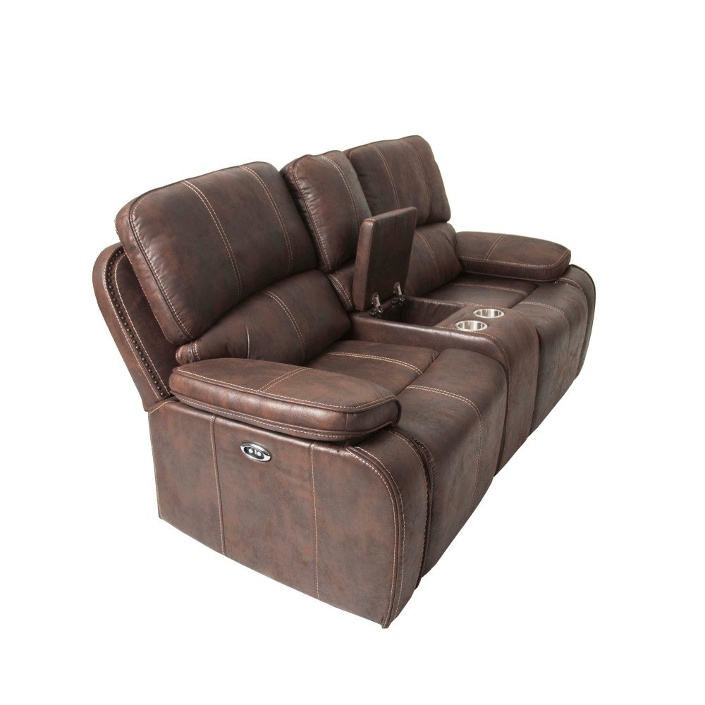 POWER LOVESEAT in Chocolate