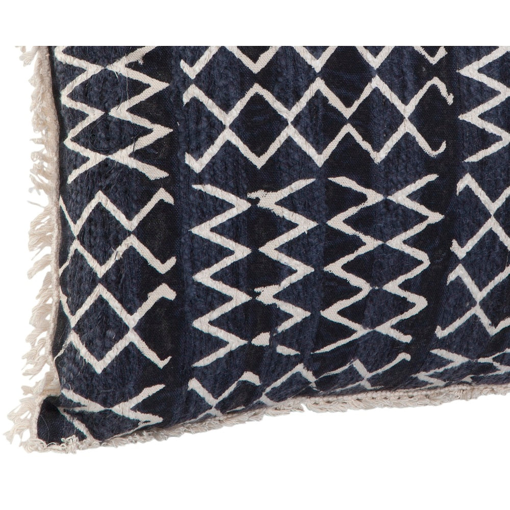 Abacasa Blake Corvas Navy/White Throw Pillow