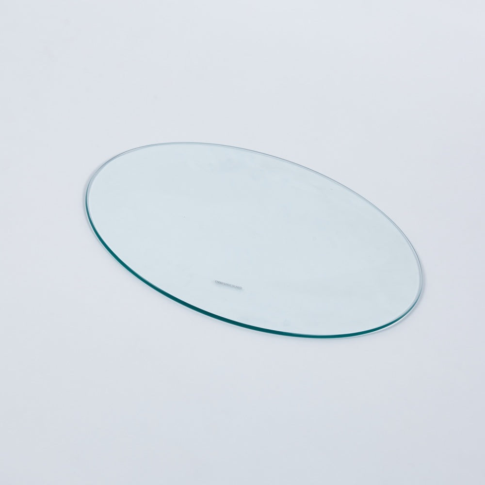 Tempered clear glass top.120CM