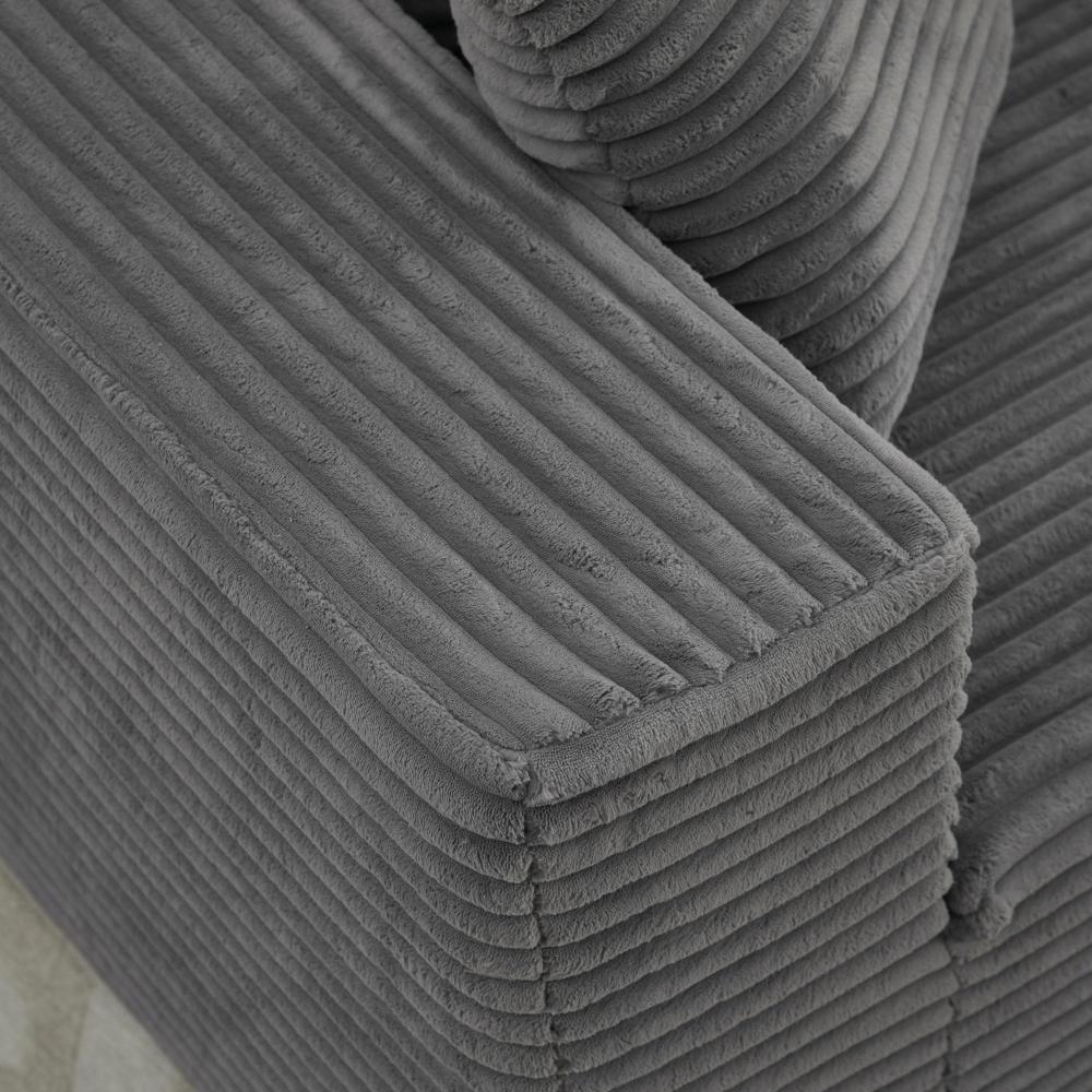 Modular Sectional Couches for Living Room: Single Seat (Gray),Can extend an L-shaped sofa or transform it into a U-shaped sofa.  SF502EGY