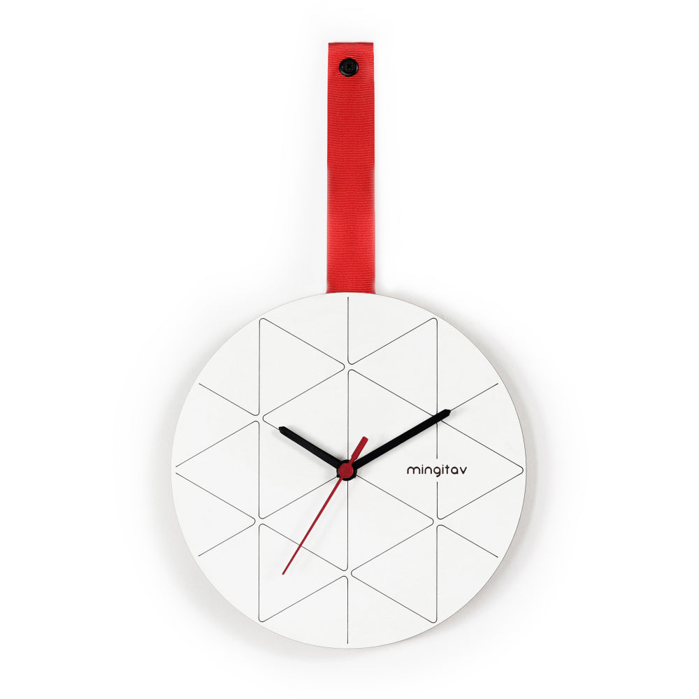Minuet Wall Clock Red
