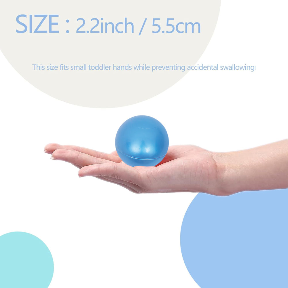 Ball Pit Balls 500 Count for Kids, Colorful Phthalate Free BPA Free Baby Toddler Play Balls for Kids Toddlers - Safe, Crushproof, Lightweight, Durable Spheres-Blue