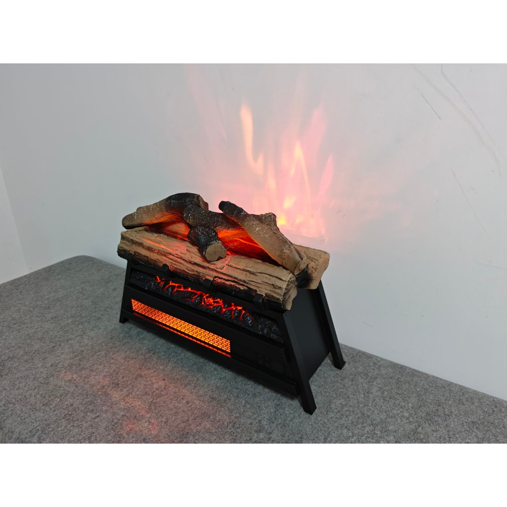 23 inch Electric Fireplace  3D Log set insert, Infrared Fireplace Heater for Indoor