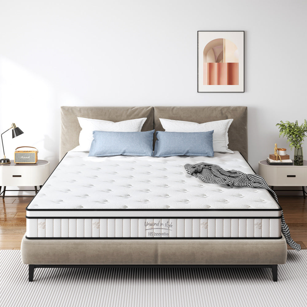 Twin Size Mattress,10 Inch Hybrid Mattress, Individually Pocketed Innerspring, Medium FirmTwin