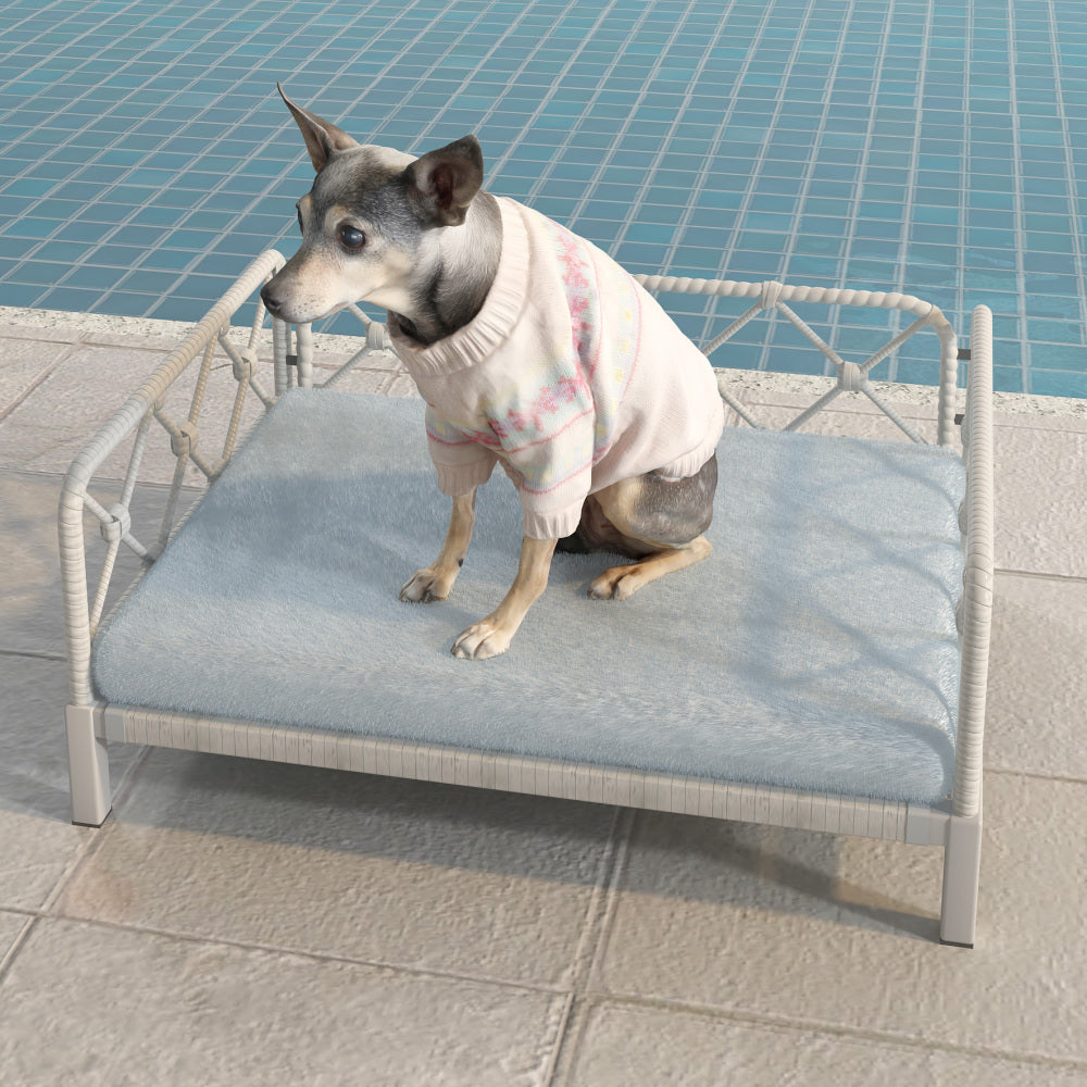 wicker pet bed Rattan Dog Sofa Bed outdoor indoor Water Resistant