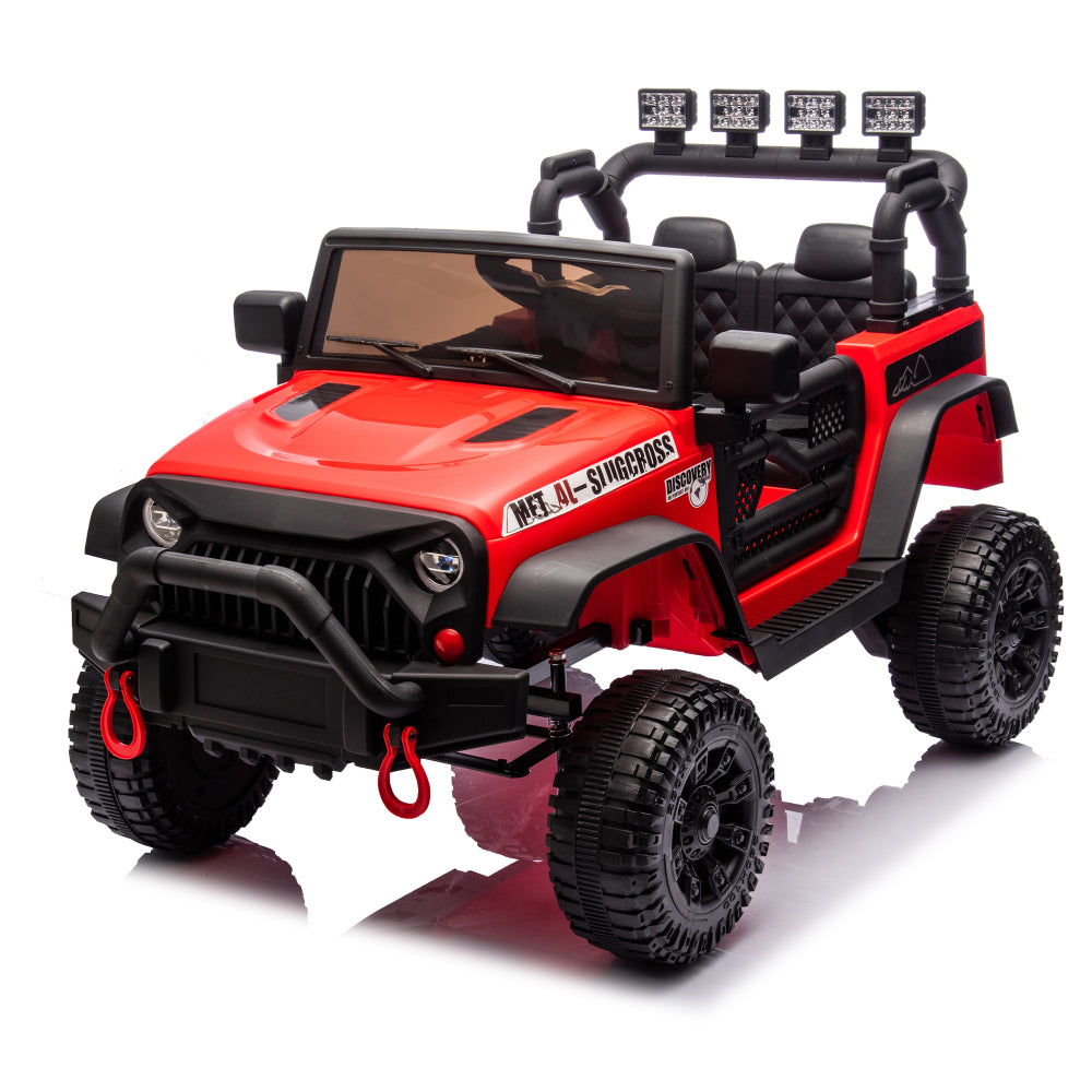 24V Kids Ride On Car W/Parents Remote Control,400W Motor,Four Wheel Suspension,Adjustable speed,USB,MP3,Music,Bluetooth,Large display screen,Power Display,Portable handle,Safety Belt for Kids Aged 3+.