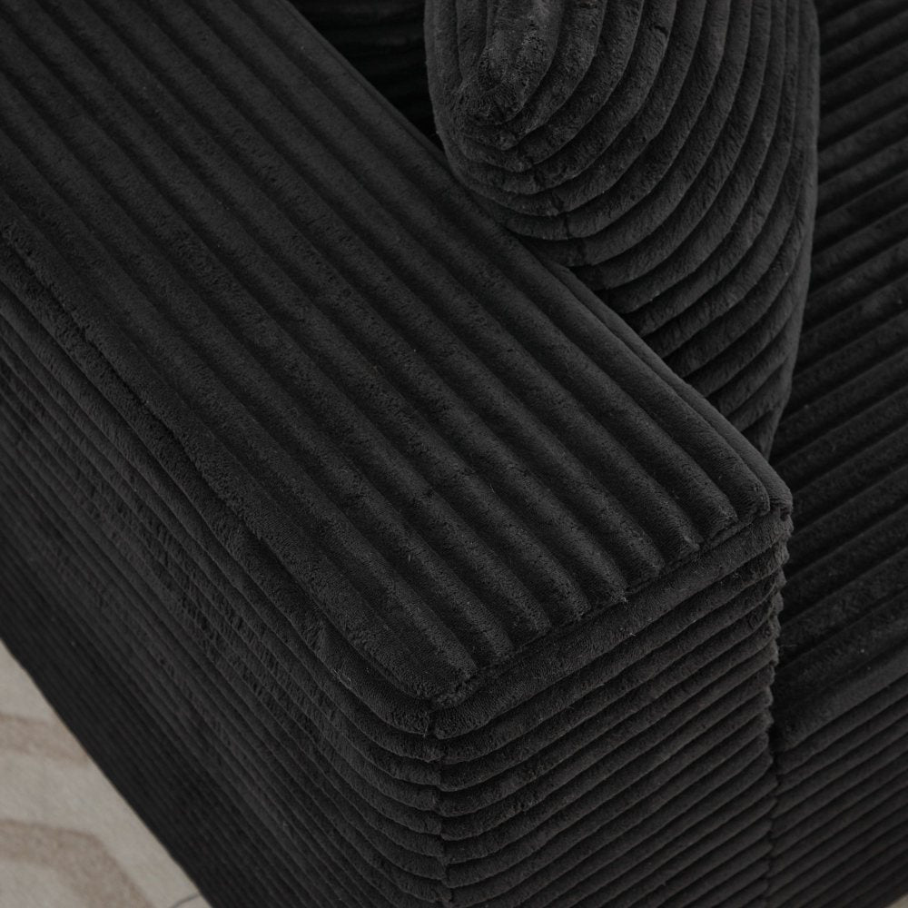 Modular Sectional Couches for Living Room: Single Seat (Black),Can extend an L-shaped sofa or transform it into a U-shaped sofa.