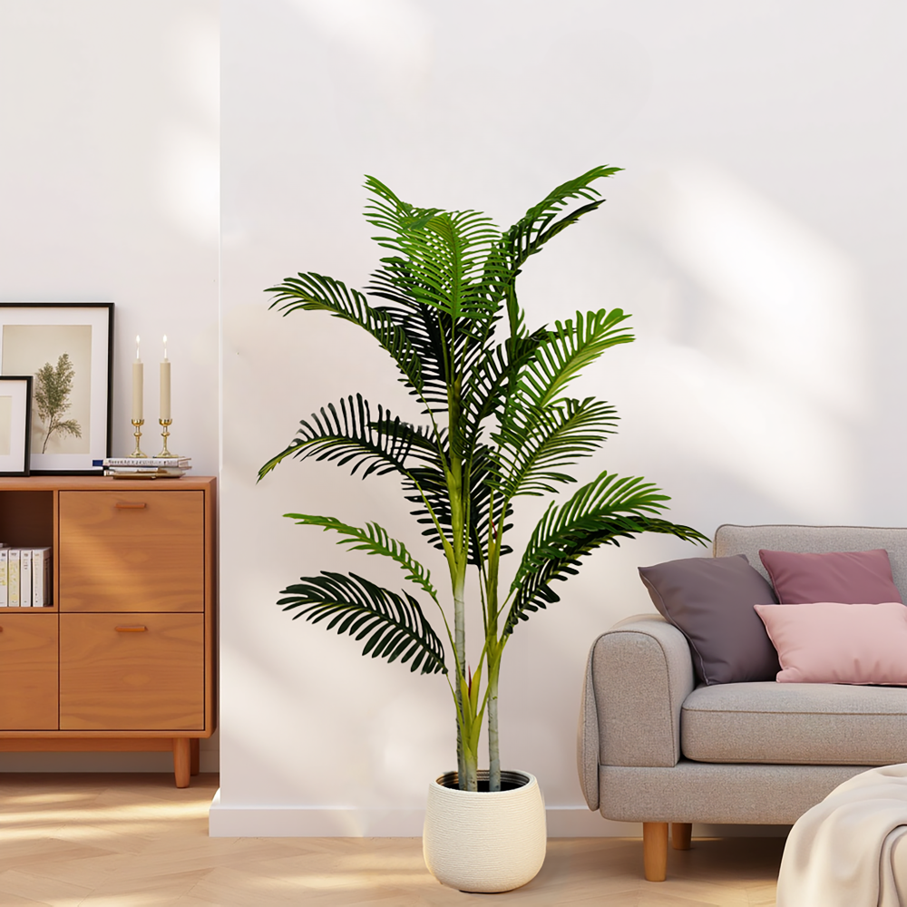 61" Artificial Palm Tree With Pot, Set of 2