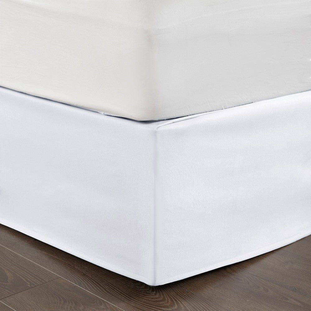 Wrap Around Adjustable Bedskirt White One Size