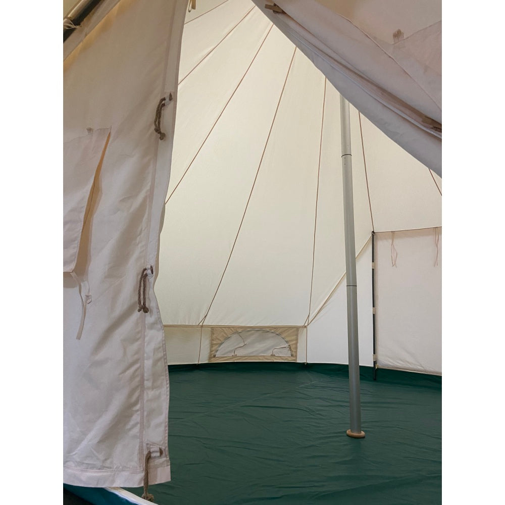 SAM&HAIBEI 19.68*13.1ft Canvas Tent Bell Tent Glamping, 4 Seasons Yurt Tent for Camping, Heavy Cotton Canvas Tent for Family Camping, Outdoor Hunting, Bell tent with  8.53ft*6.56ft porch