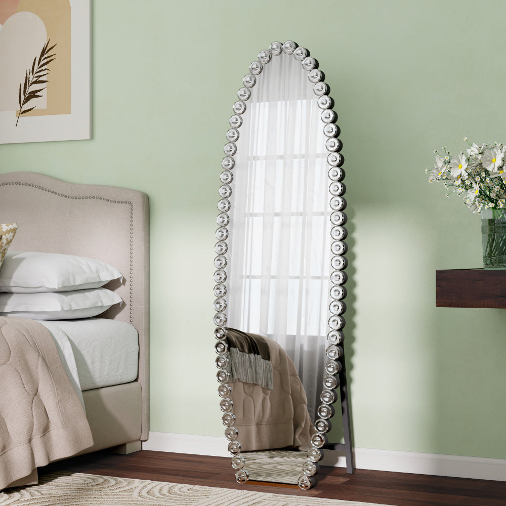 Crystal Full Length Mirror with Stand