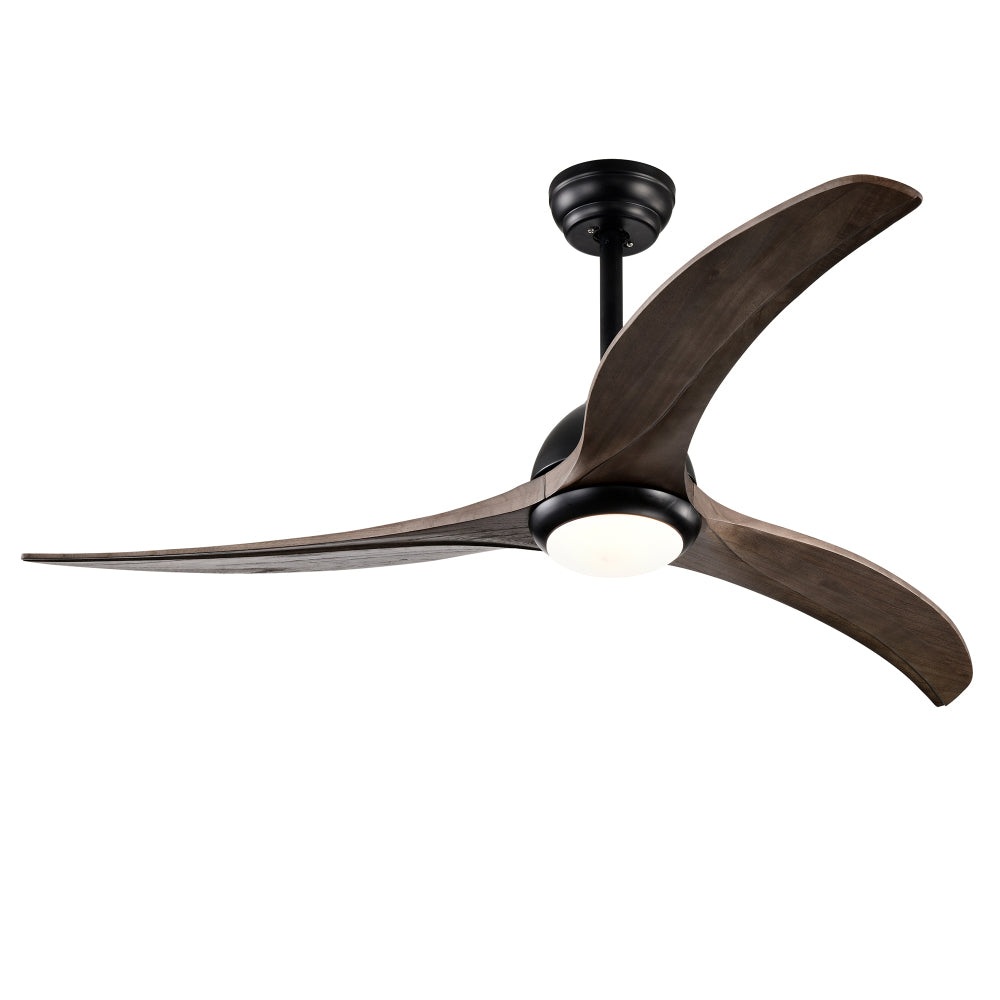 (Same SKU W1592P176977 )  52" Ceiling Fan, Indoor Outdoor Ceiling Fan With Light with Remote Control, Noiseless Reversible Motor, 6 Speed ,3 Color , for Patio Living Room, Bedroom, Office,Indoor