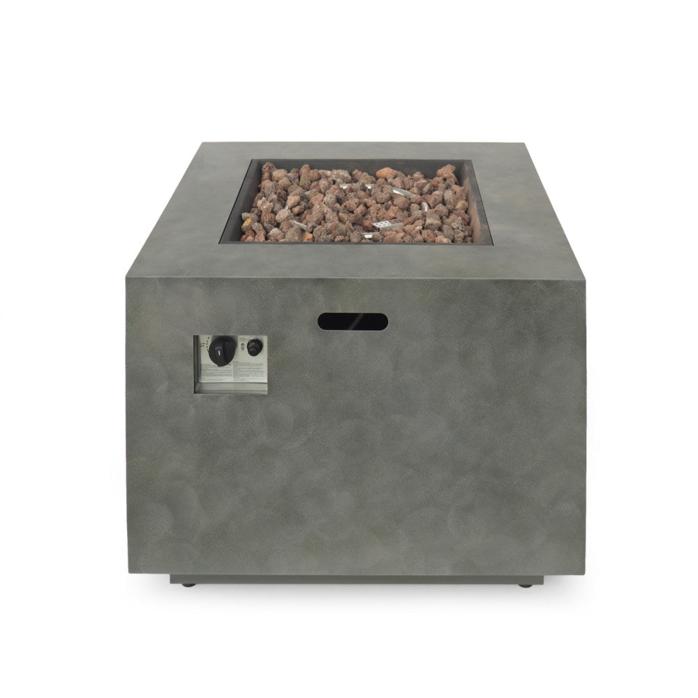 SQUARE IRON FIRE PIT-50 000 BTU