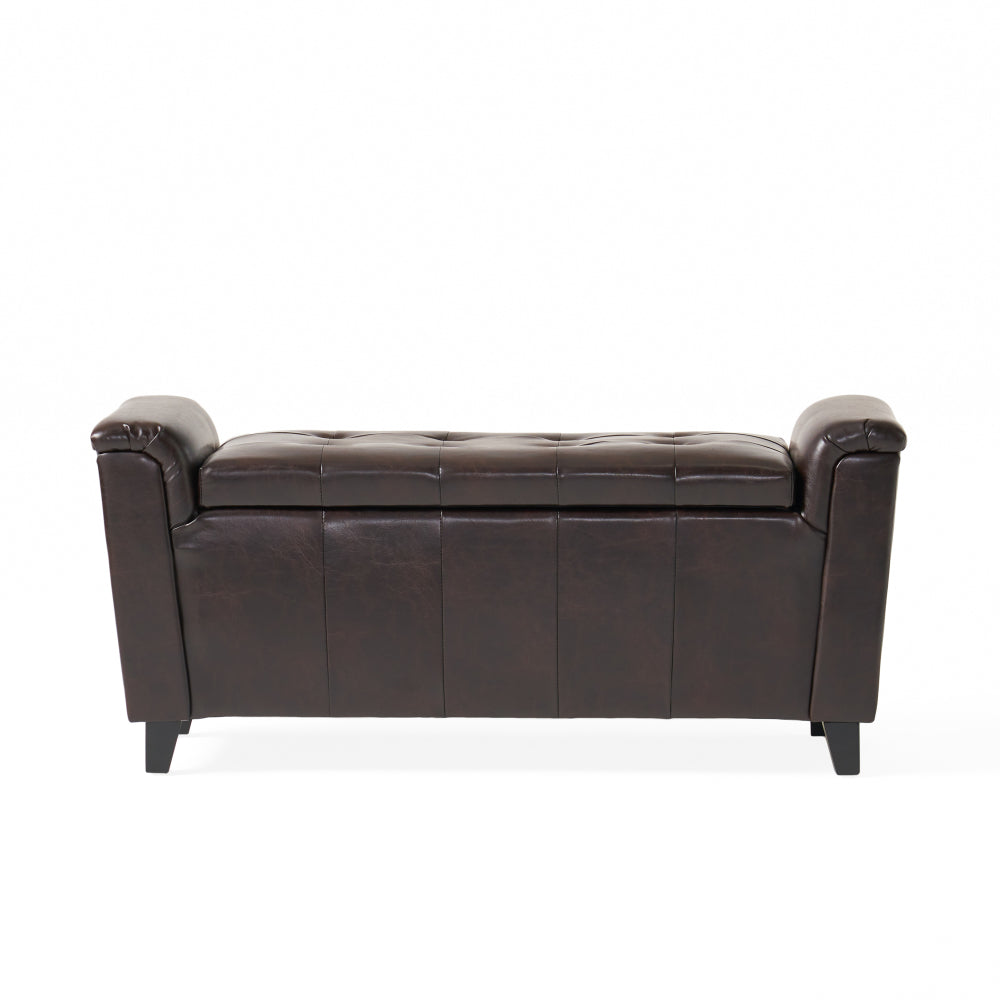 ALDEN ARMED STORAGE BENCH