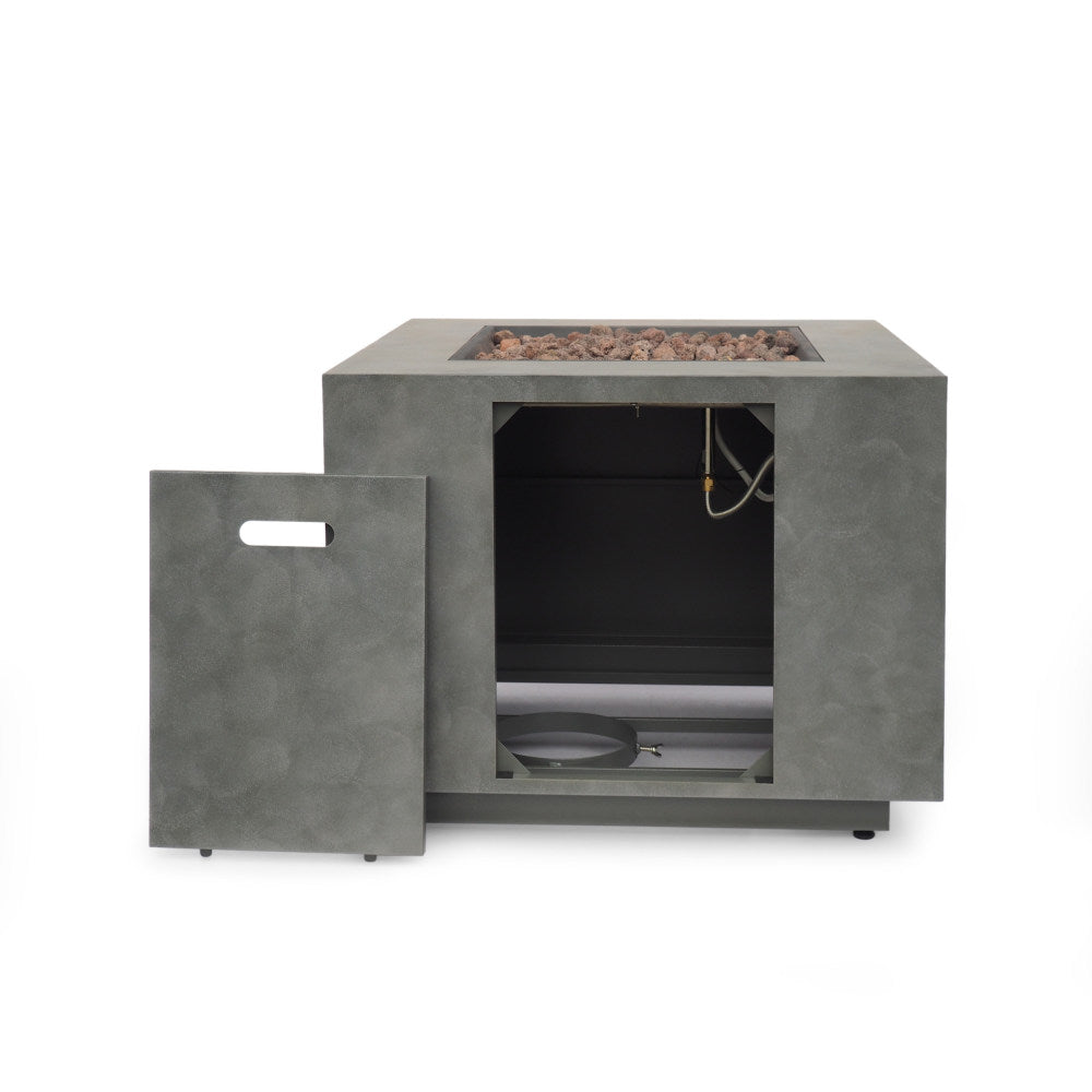 SQUARE IRON FIRE PIT-50 000 BTU