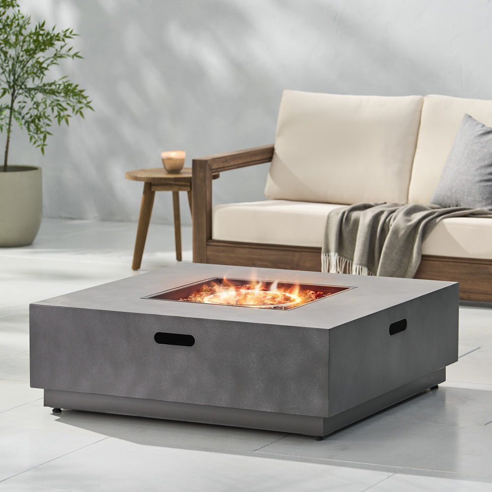 SQUARE Iron FIRE PIT-50 000 BTU