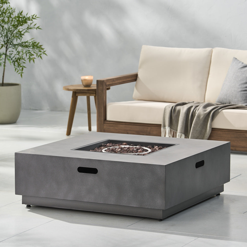 SQUARE Iron FIRE PIT-50 000 BTU
