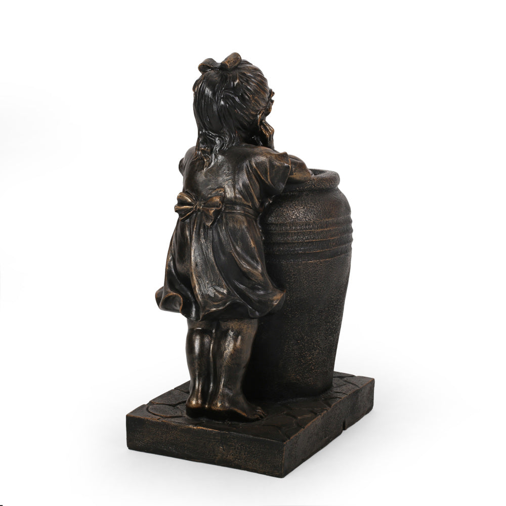 ESPERANZA FOUNTAIN Outdoor Weather Resistant Floor Fountain with Light