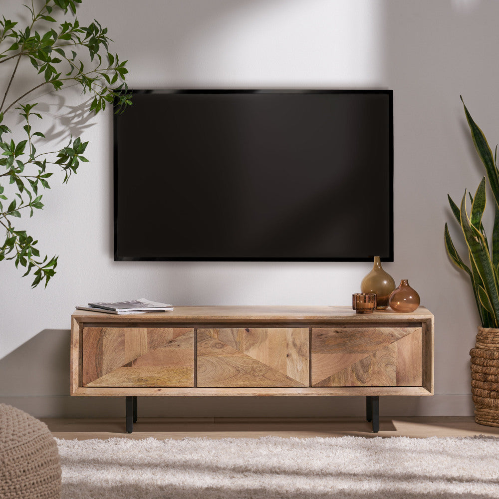 WOODEN & IRON TV-BOARD
